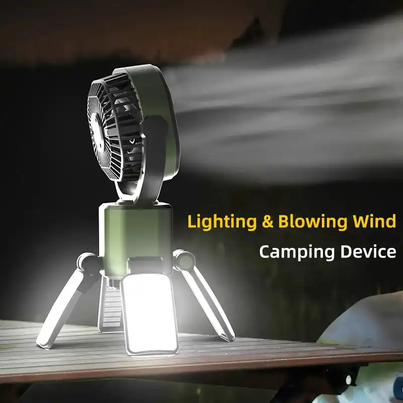 پنکه شارژی مدل F6611 ظرفیت ۵۰۰ میلی آمپر ساعت