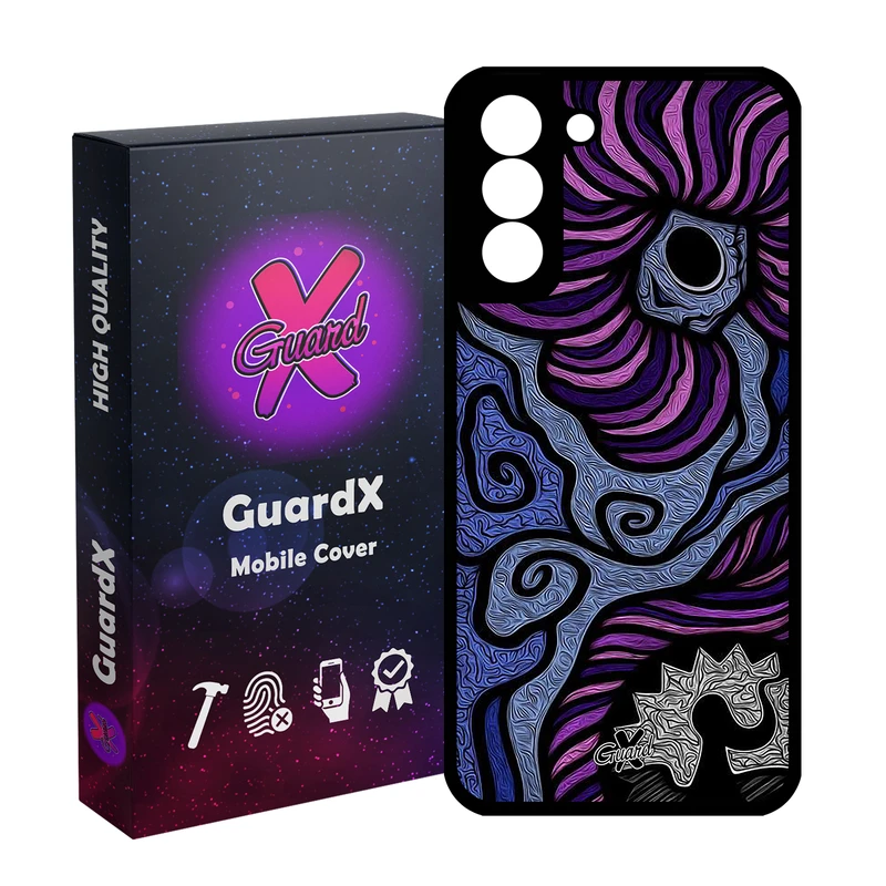 کاور گارد ایکس طرح رنگی مدل Glass10428 مناسب برای گوشی موبایل سامسونگ Galaxy S21 FE