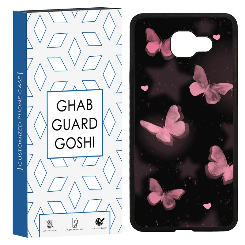 کاور قاب گارد گوشی طرح پروانه کد TPU-182 مناسب برای گوشی موبایل سامسونگ Galaxy A7 2016 / A710