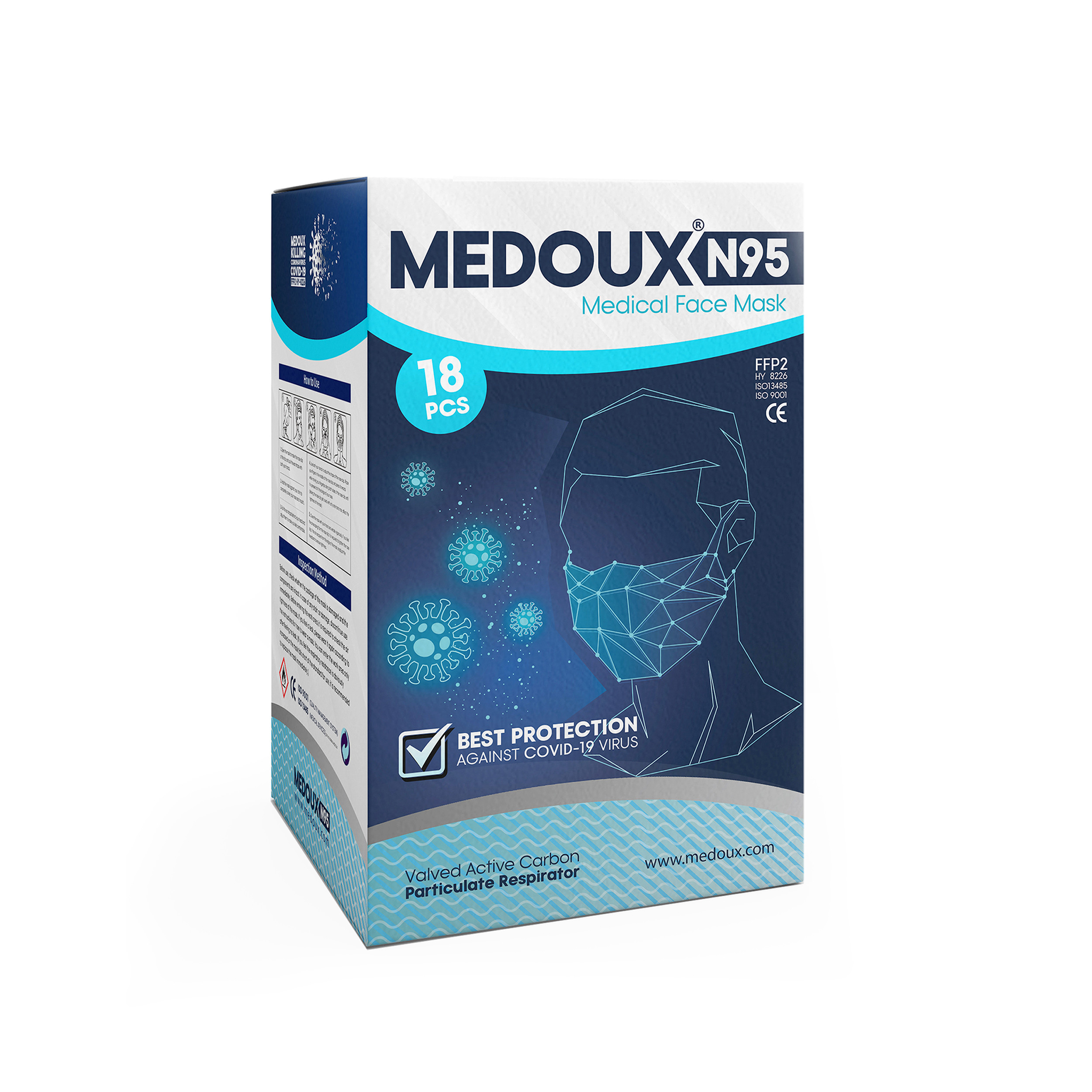 ماسک تنفسی مداکس مدل 95 بسته 18 عددی