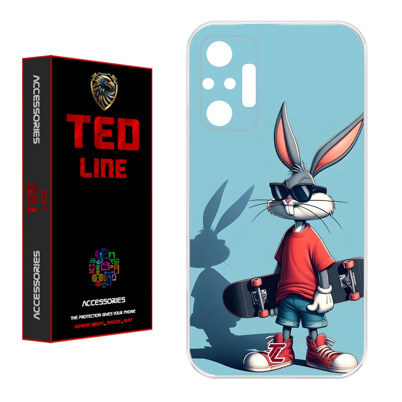 کاور تد لاین طرح خرگوش کد 1107 مناسب برای گوشی موبایل شیائومی Redmi Note 10 Pro / Note 10 Pro Max