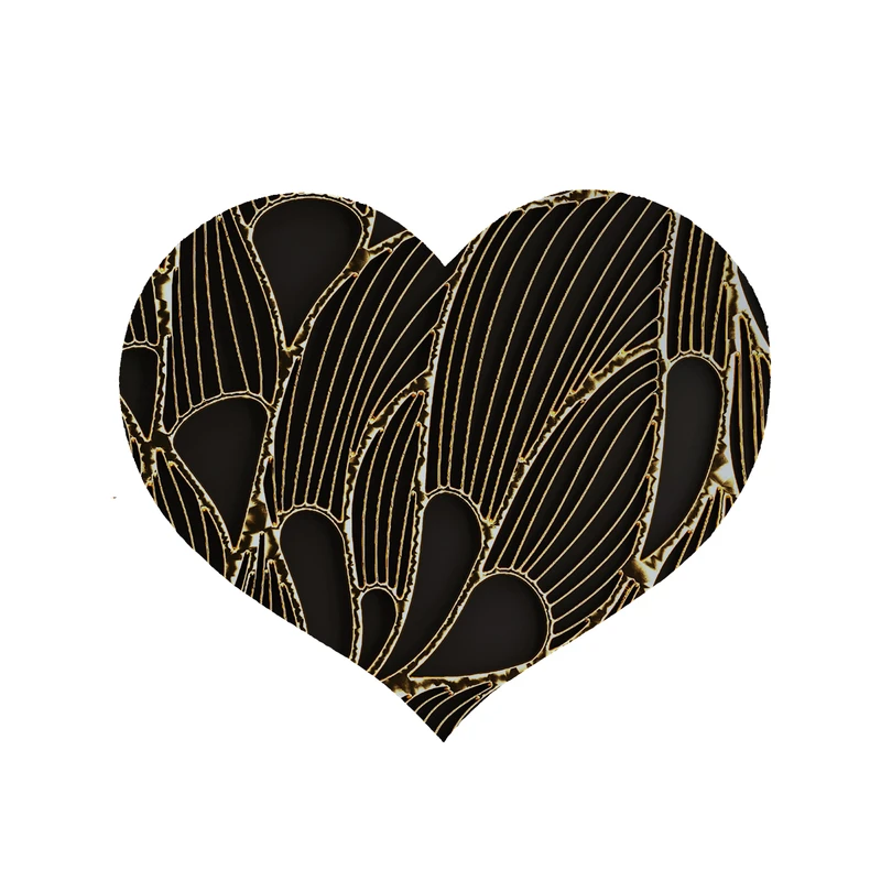 پادری مدل قلب طرح کلاسیک کد 8870 سایز 90x90 سانتی متر 