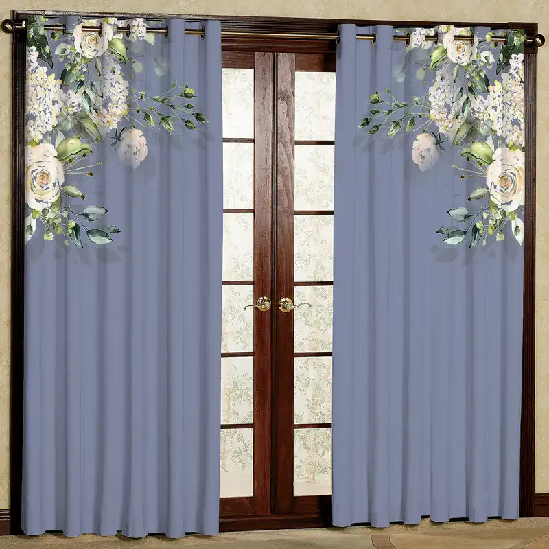 پرده مدل گل دار مخمل پانچی کد 4031 سایز 200x140 سانتی متر