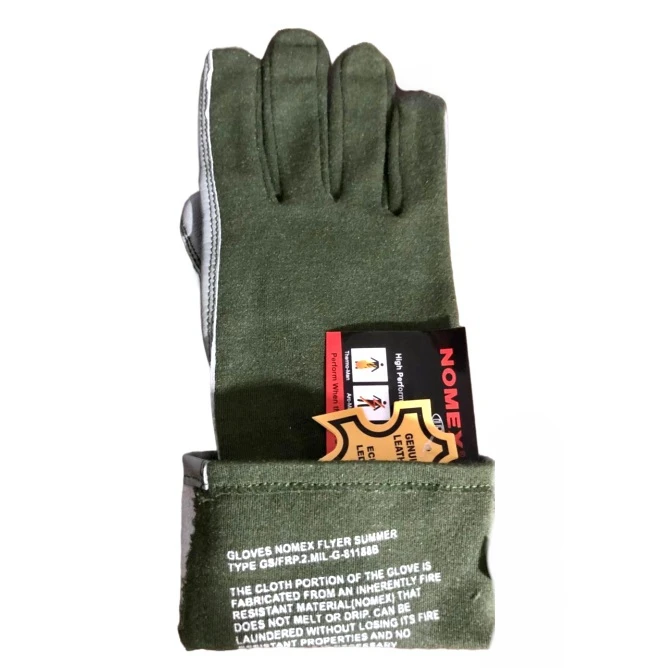 عکس شماره 4 : دستکش نومکس مدل چرم خلبانی