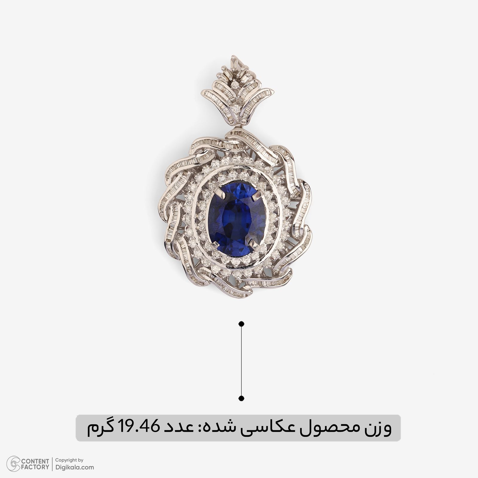 آویز گردنبند طلا 18 عیار زنانه مایا ماهک طرح مدالیون -  - 5