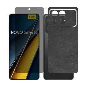 Glass Together model privacy Screen Protector Suitable for Xiaomi Poco X6 Pro Mobile Phone with Back cover sticker