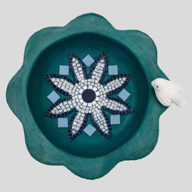 حوض سفالی طرح کاشی شکسته مدل L8001