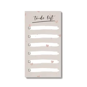 کاغذ یادداشت مدل To Do list طرح قلب اکلیلی مجموعه 30 عددی