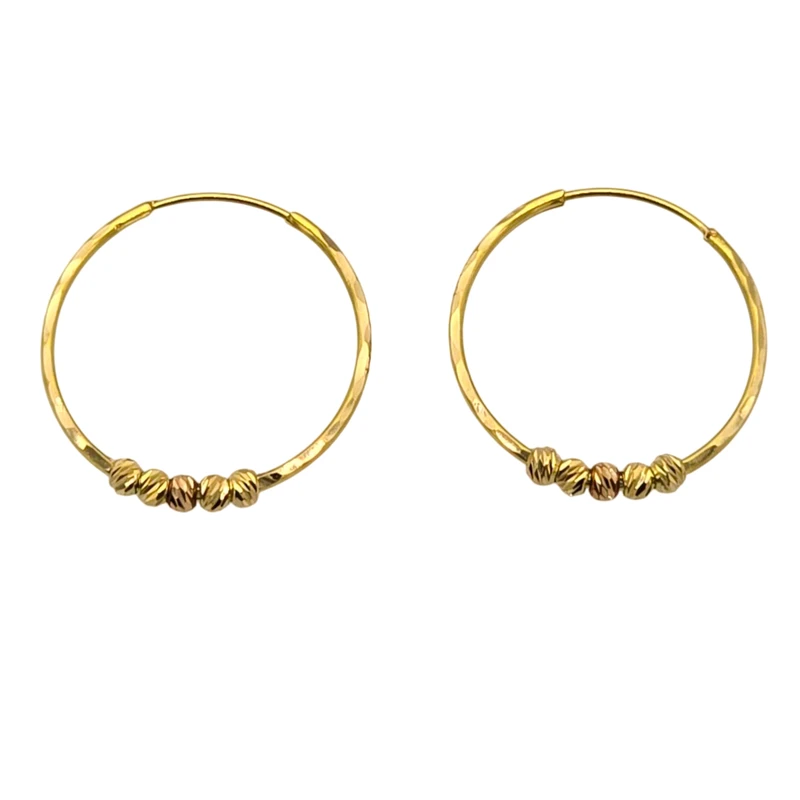 گوشواره حلقه ای طلا 18 عیار زنانه گالری رحمانی مدل پولکی کد 02 گوشواره حلقه ای طلا 18 عیار زنانه گالری رحمانی مدل پولکی کد 02