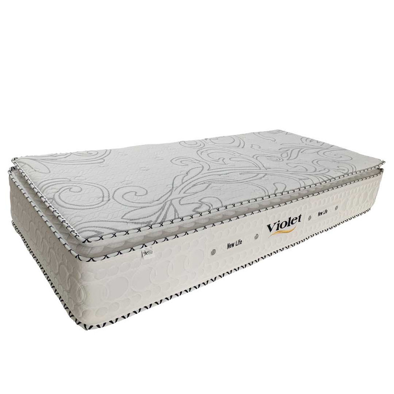 تشک نیولایف مدل طبی فنری Violet یک نفره سایز 120 × 200 سانتی متر