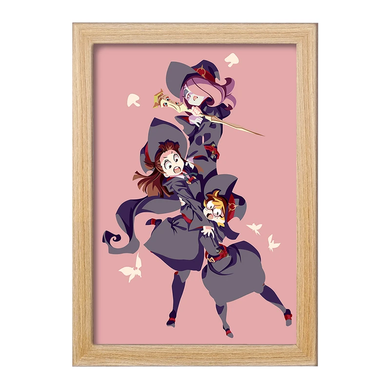 تابلو خندالو مدل جانسون و اکو و سوسی انیمه Little Witch Academia  کد 22935
