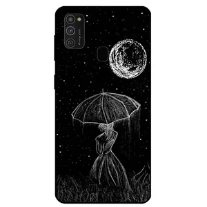 Megafone Girl and Moon 1369 Cover For Samsung Galaxy M21 2021