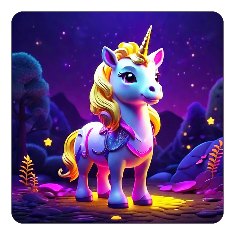 مگنت کاکتی طرح اسب تک شاخ و یونیکورن مدل mp30668