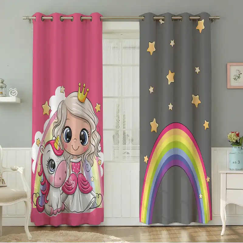 پرده نیروانا طرح کودک مدل مخمل کد 5081سایز 140×280 سانتی متر