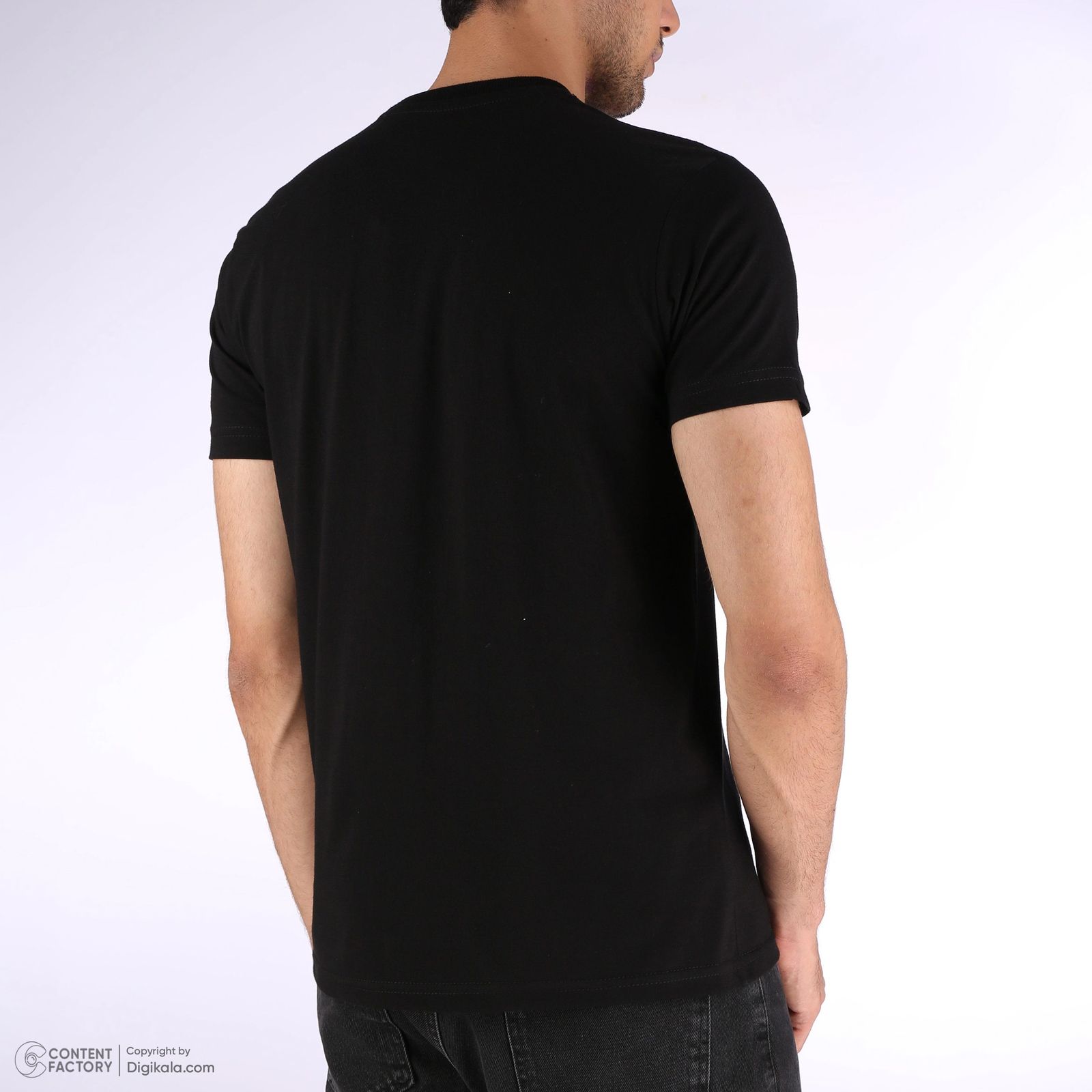 تیشرت آستین کوتاه مردانه مدل M117 رنگ مشکی -  - 8