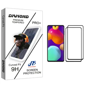 JF Diamond glass Screen Protector For Samsung Galaxy M62 Pack Of 2