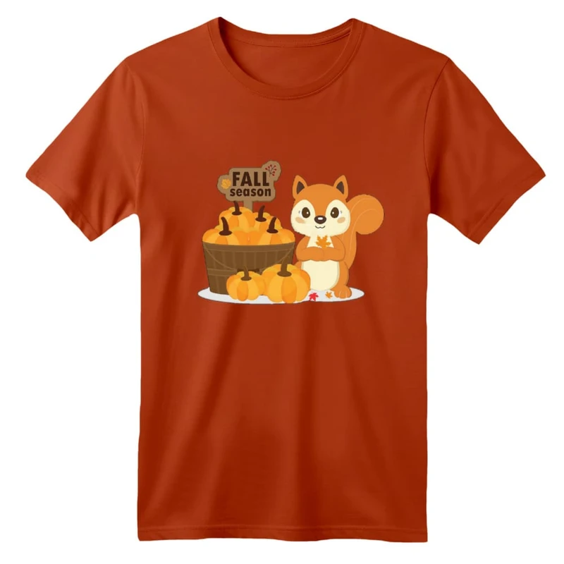 تی شرت آستین کوتاه بچگانه مدل سنجاب کد ۷