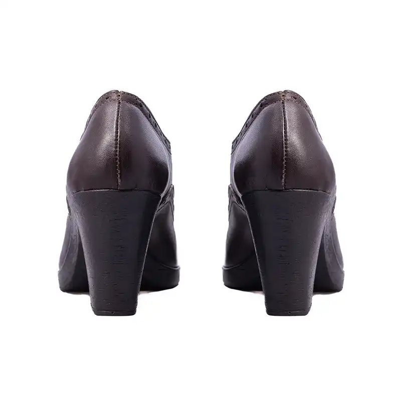 کفش پاشنه بلند زنانه بونتی کد 1182 رنگ قهوه ای