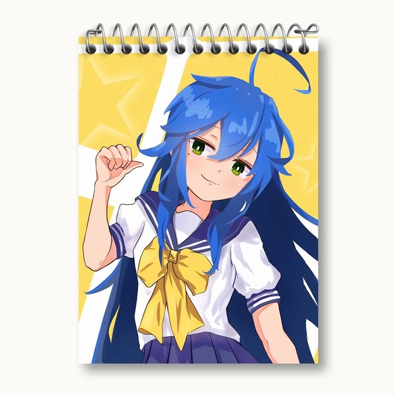 دفتر یادداشت 50 برگ خندالو مدل ایزومی انیمه ستاره خوش شانس Lucky Star کد 23587