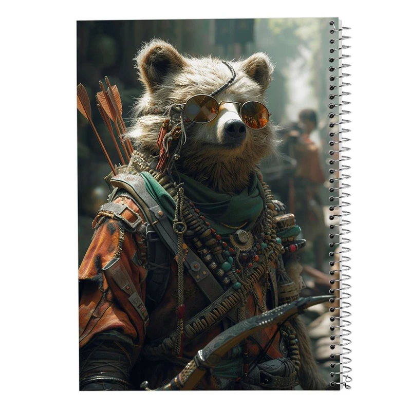 دفتر نقاشی 50 برگ مدوپد مدل حیوانات فانتزی کد DF16455