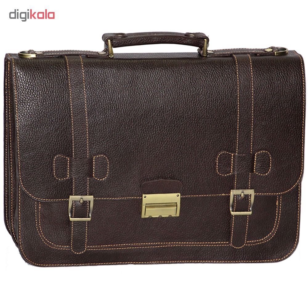 کیف اداری مردانه چرم بارز مدل چرم طبیعی فلوتر کد DL5 -  - 6