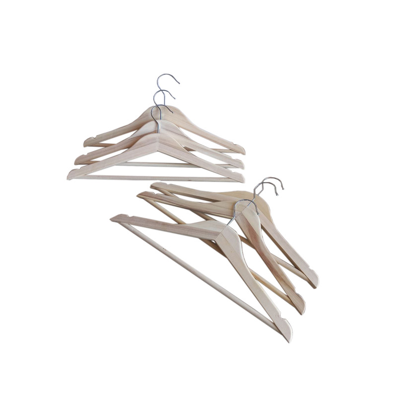 چوب لباسی مدل چوبی M6 بسته 6 عددی