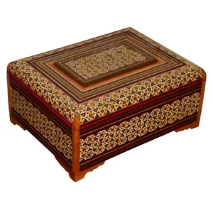 جعبه جواهرات خاتم کاری مدل ستاره کد kh-1520