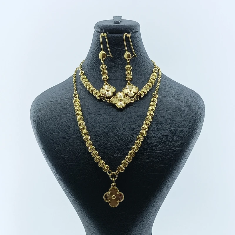 نیم ست زنانه فشن جویلری مدل ونکلیف تراش شده کد GS0088