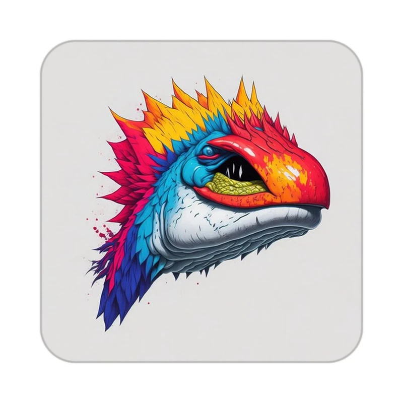 زیر لیوانی کاکتی طرح حیوانات رنگی مدل mp26366