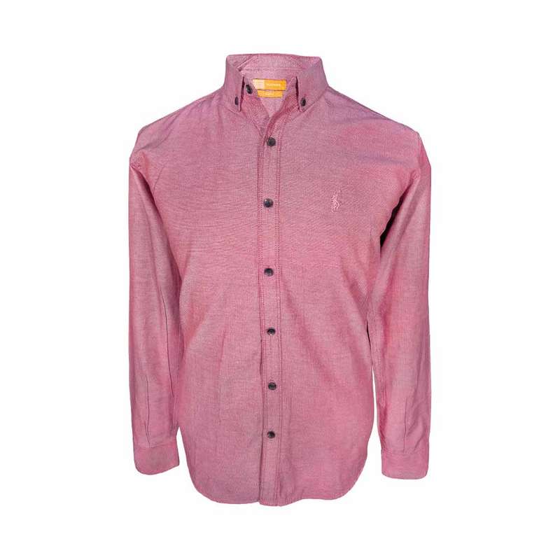 پیراهن آستین بلند مردانه مدل جودون کد 69-124148رنگ صورتی