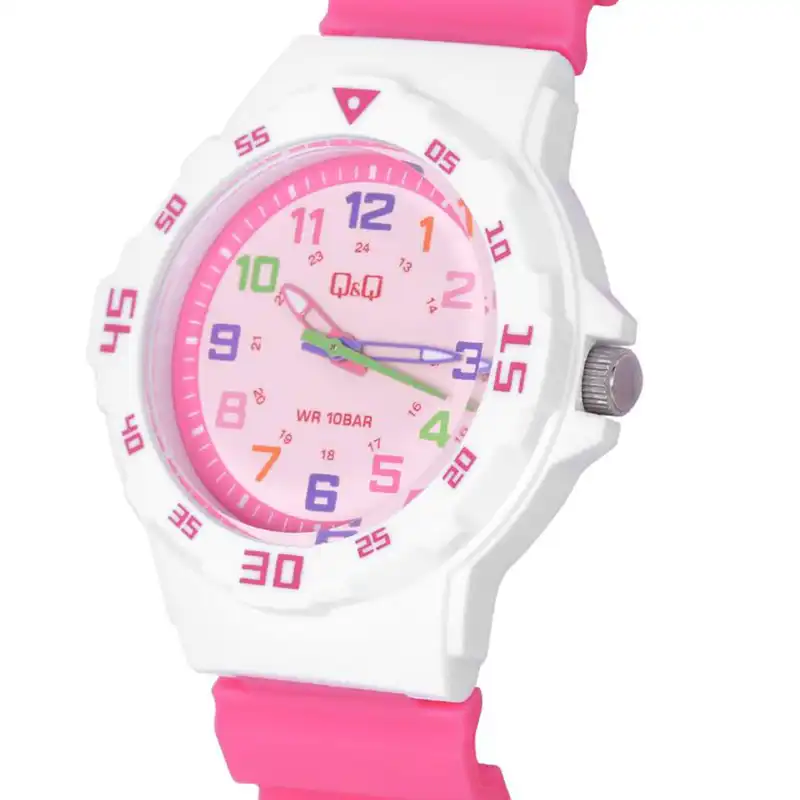 ساعت مچی عقربه ای دخترانه کیو اند کیو مدل vr19012y