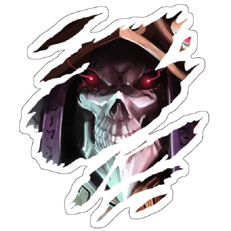 استیکر لپ تاپ مدل Anime Overlord - Momonga