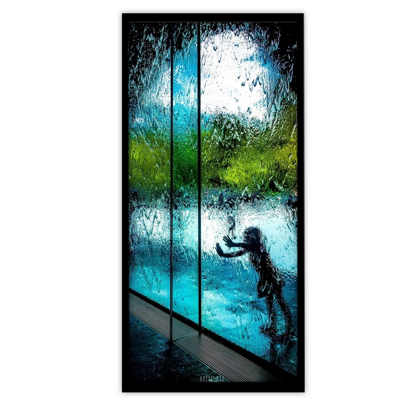 تابلو بکلیت طرح عکاسی باران و طیبعت استوایی مدل B-S3198