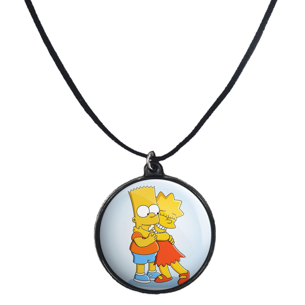 گردنبند پرمانه طرح سیمپسون ها کد pmb.21212 مدل دو طرفه