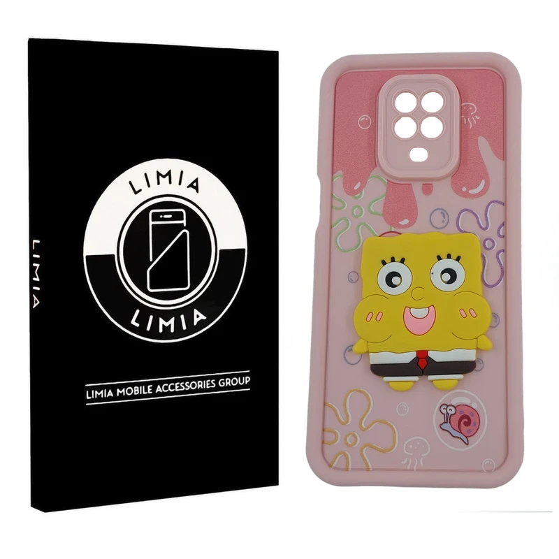 کاور لیمیا مدل سولید لنزدار طرح عروسکی برجسته مناسب برای گوشی موبایل شیائومی Redmi Note 9S/9 Pro