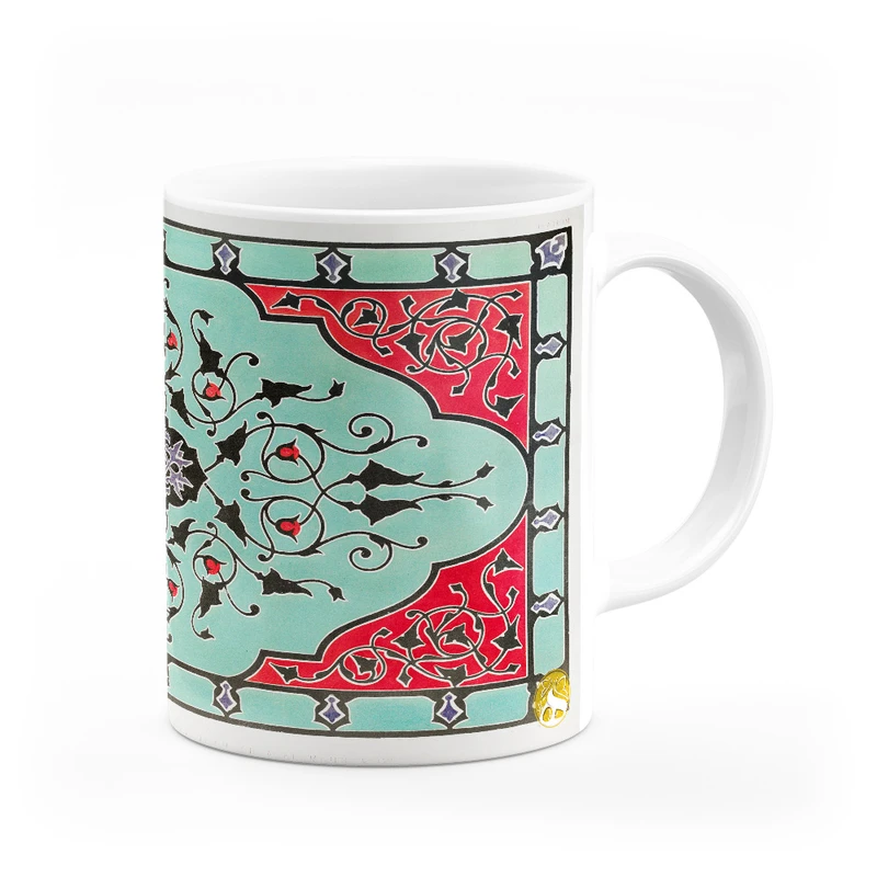 ماگ هومرو طرح فرش سنتی ایرانی مدل MG7914