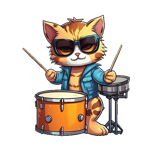  استیکر پارچه و لباس پاد آفرین طرح گربه کد 3483