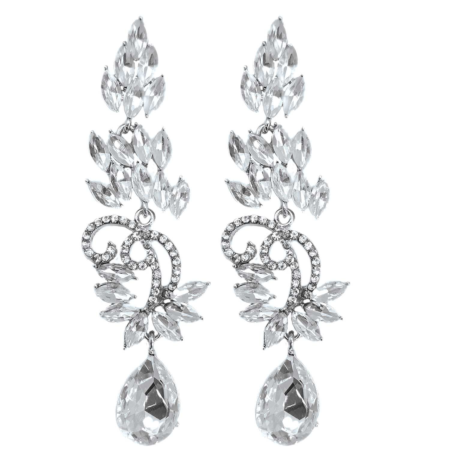 گوشواره زنانه زارا مدل جواهری M6546