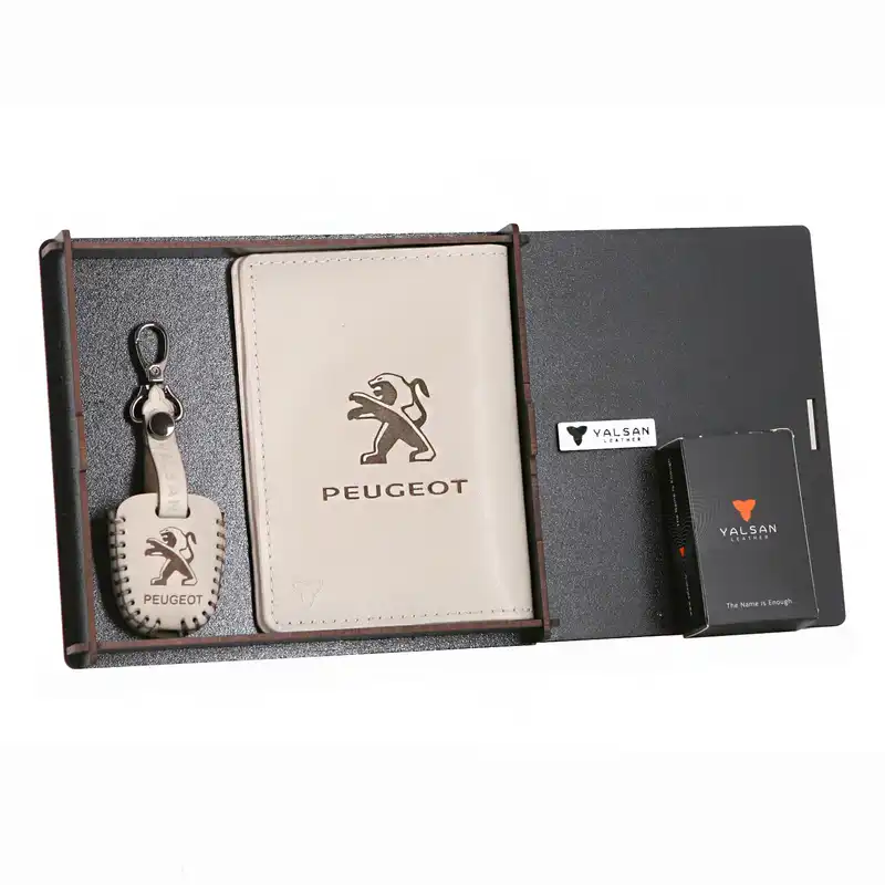 ست هدیه چرم یلسان مدل PEUGEOT 206 کد SET-300-01-GS