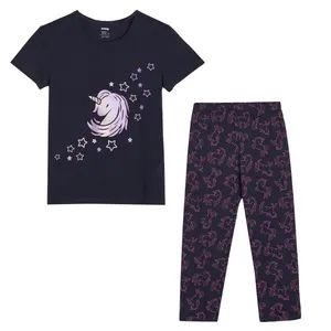 ست تی شرت و شلوار دخترانه سین سی مدل یونیکورن