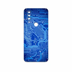 MAHOOT Blue Printed Circuit Board Cover Sticker for Motorola One Action