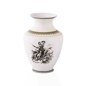 گلدان دکوری چینی زرین ایران مدل رعنا متوسط ویلیج کد 18 درجه یک