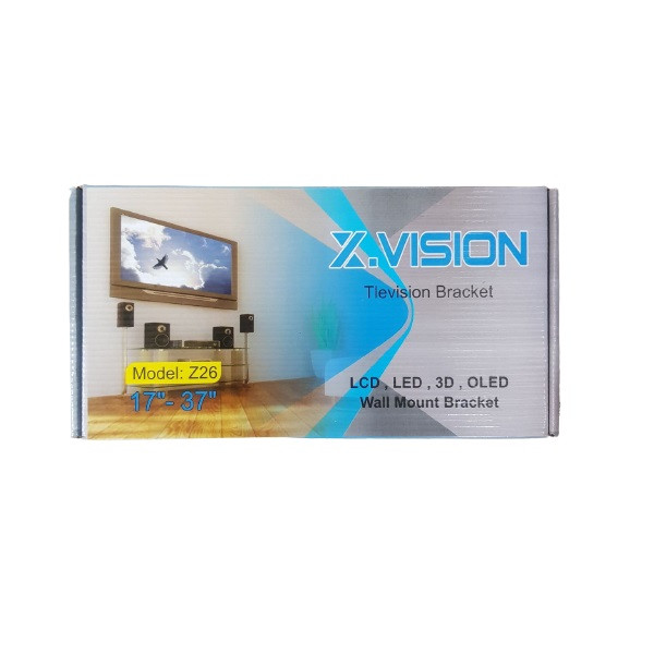 پایه دیواری تلویزیون ایکس ویژن مدل Z26 مناسب برای تلویزیون های 17تا 37اینچ