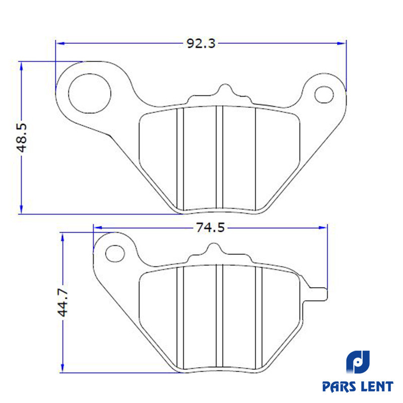 لنت ترمز جلو لنت پارس کد 50036 مناسب برای طرح کلیک