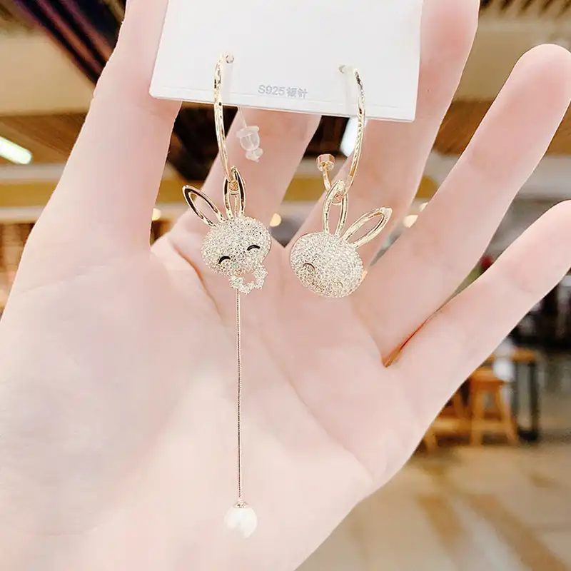 گوشواره زنانه مدل خرگوش کد 00711