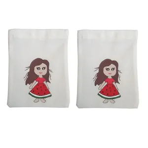 کیسه هدیه دست ساز مدل دختر هندوانه ای مجموعه دو عددی