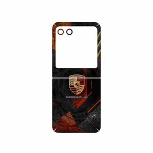MAHOOT Porsche_Logo Cover Sticker for Motorola Razr 40 Ultra