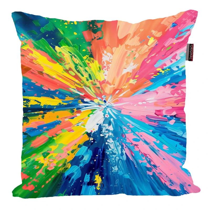 کوسن پاد آفرین مدل فانتزی طرح رنگی کد p1021