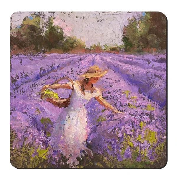  زیر لیوانی طرح دختر در مزرعه استخودوس کد nzl689