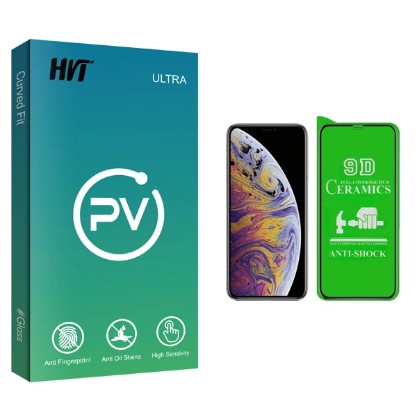 محافظ صفحه نمایش سرامیکی اچ وی تی مدل PV glass مناسب برای گوشی موبایل اپل IPHONE XS MAX/11PRO MAX